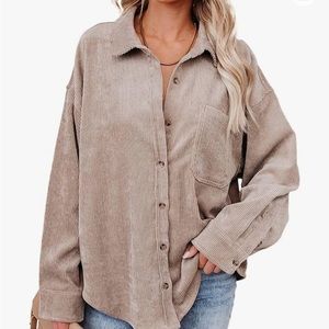 Corduroy button-down